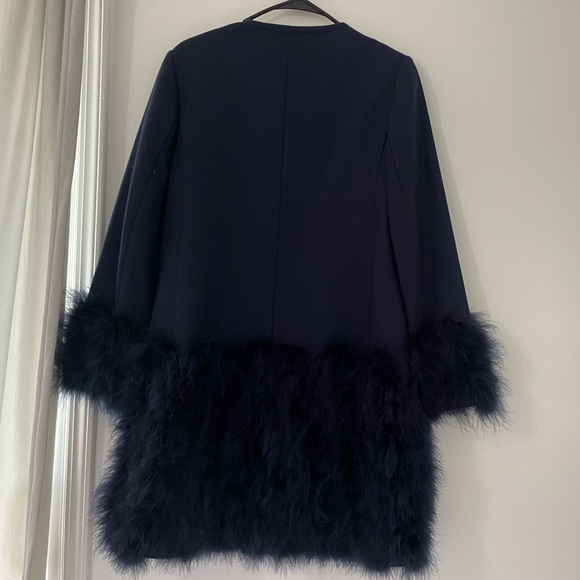 Club Monaco Wool and Feather Trim coat - Picture 8 of 10